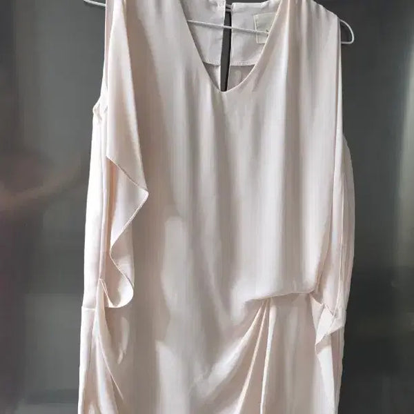 [BUNJANG] Light Pink Shirring Midi Dress / 연핑크 셔링 원피스