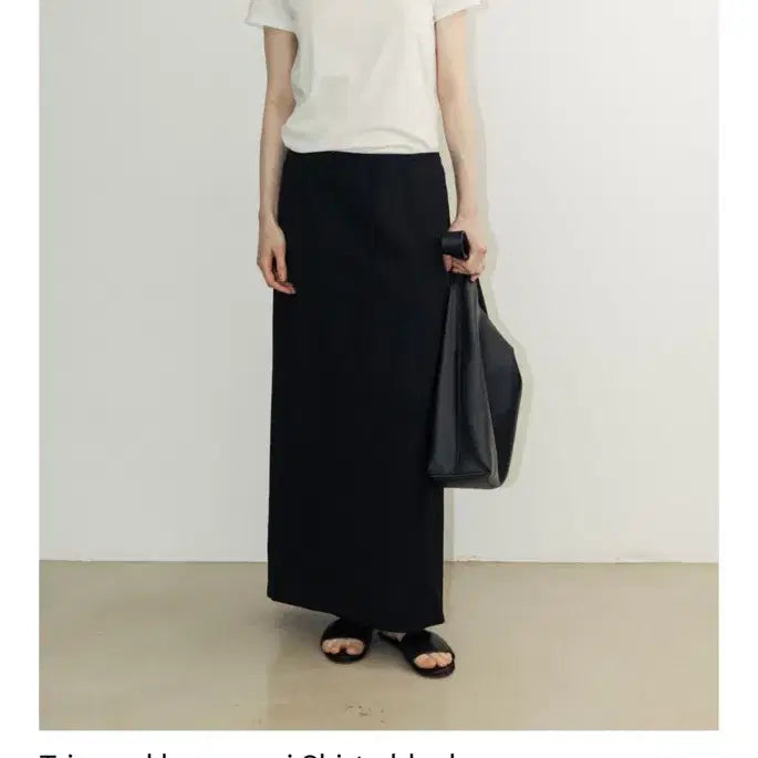 [BUNJANG] ROWE Tri-wool Lean Maxi Skirt Black / 로웨 (새상품) ROWE Tri-wool lean maxi Skirt_ black