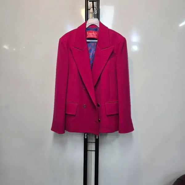[BUNJANG] Lucky Chouette Pink Jacket / 럭키슈에뜨 가을겨울자켓 36