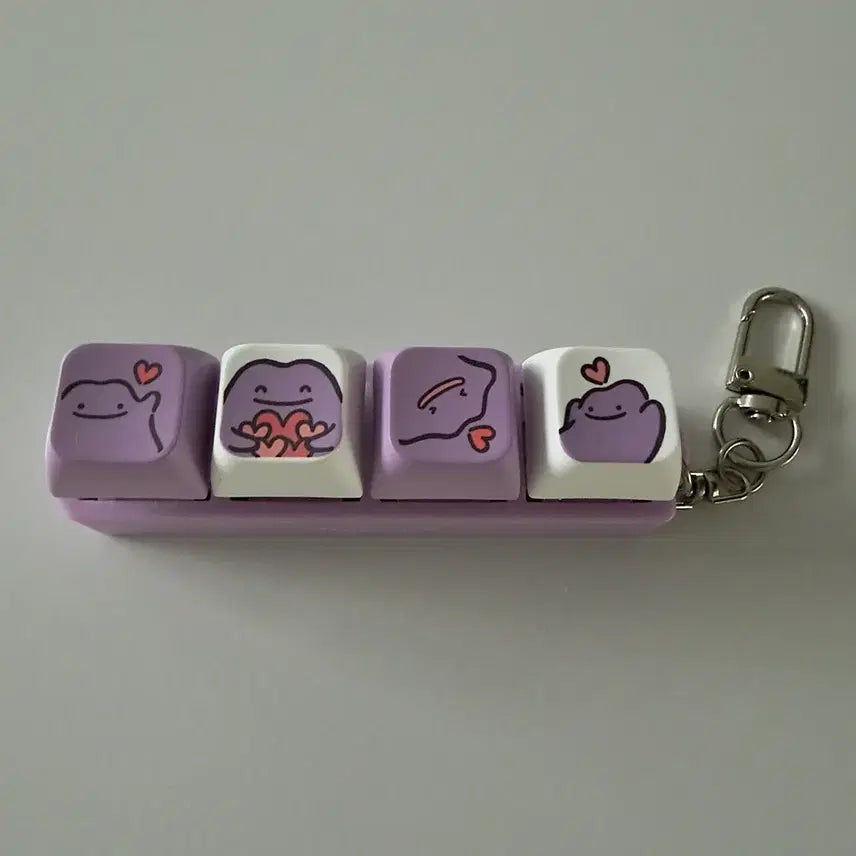 [BUNJANG] Pokemon Ditto Keycap Keyring / cu 메타몽 키캡 키링