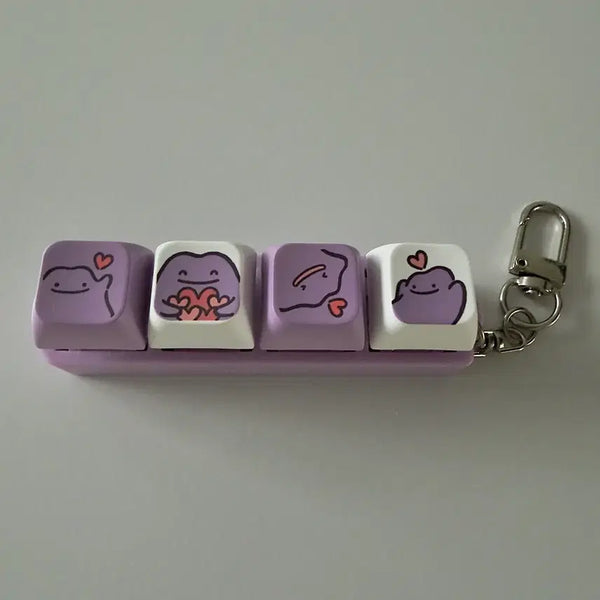 [BUNJANG] Pokemon Ditto Keycap Keyring / cu 메타몽 키캡 키링
