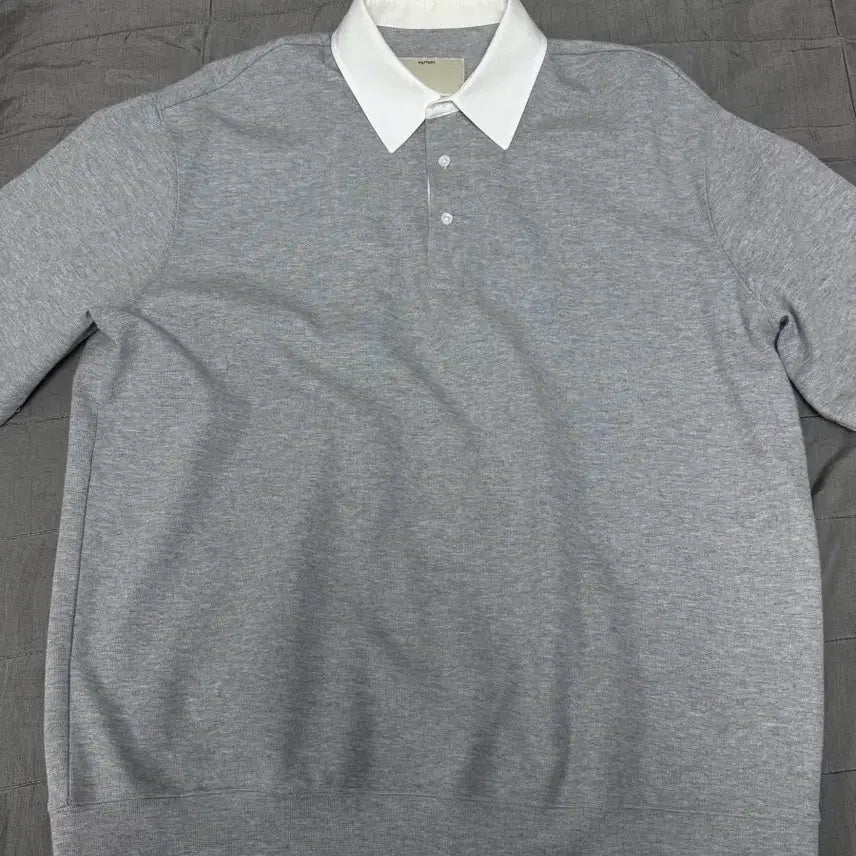 [BUNJANG] Pottery Rugby Shirt Grey Size 2 / 포터리 럭비티