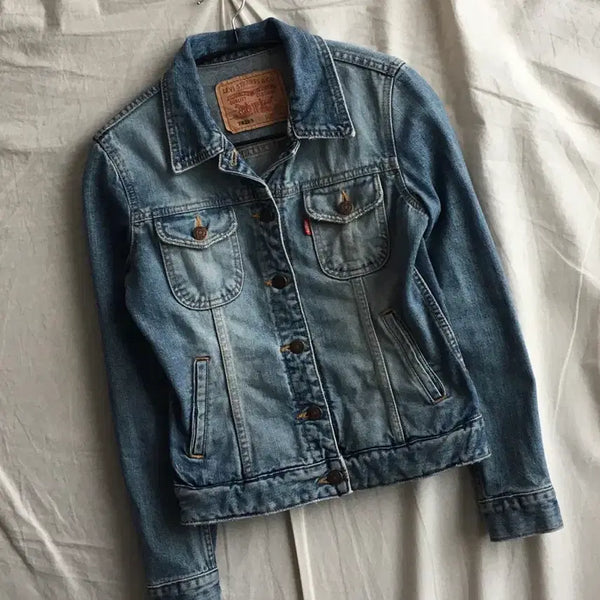 [BUNJANG] Levi's Pocket Cropped Denim Jacket / 리바이스 포켓 크롭 데님자켓