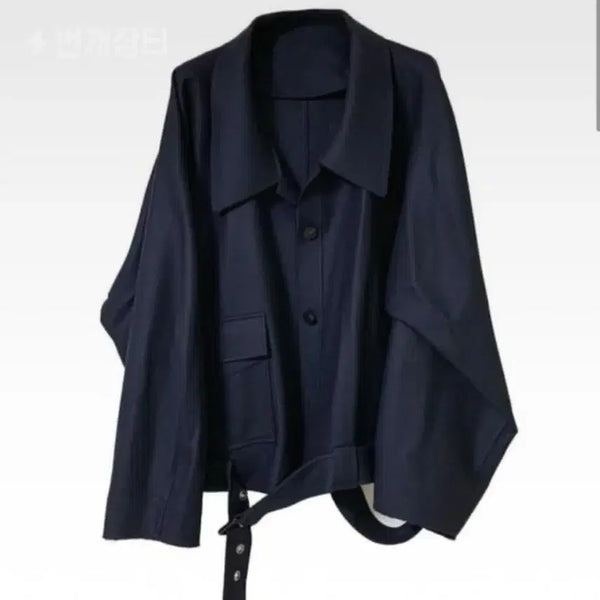 [BUNJANG] RBU Belted Blouson Navy / rbu 벨티드 블루종 네이비 1