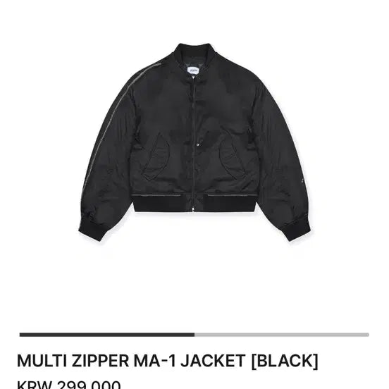 [BUNJANG] Grey's Multi Zipper Bomber Jacket Size 2 / 그레일즈 멀티 지퍼 봄버 2사이즈