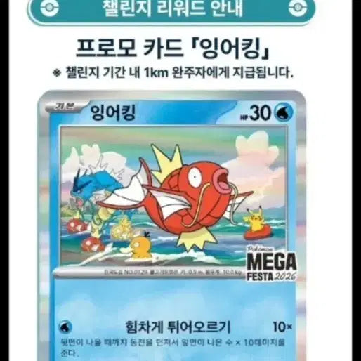 [BUNJANG] Gyarados Promo Card Set / 잉어킹 프로모카드 2장 판매