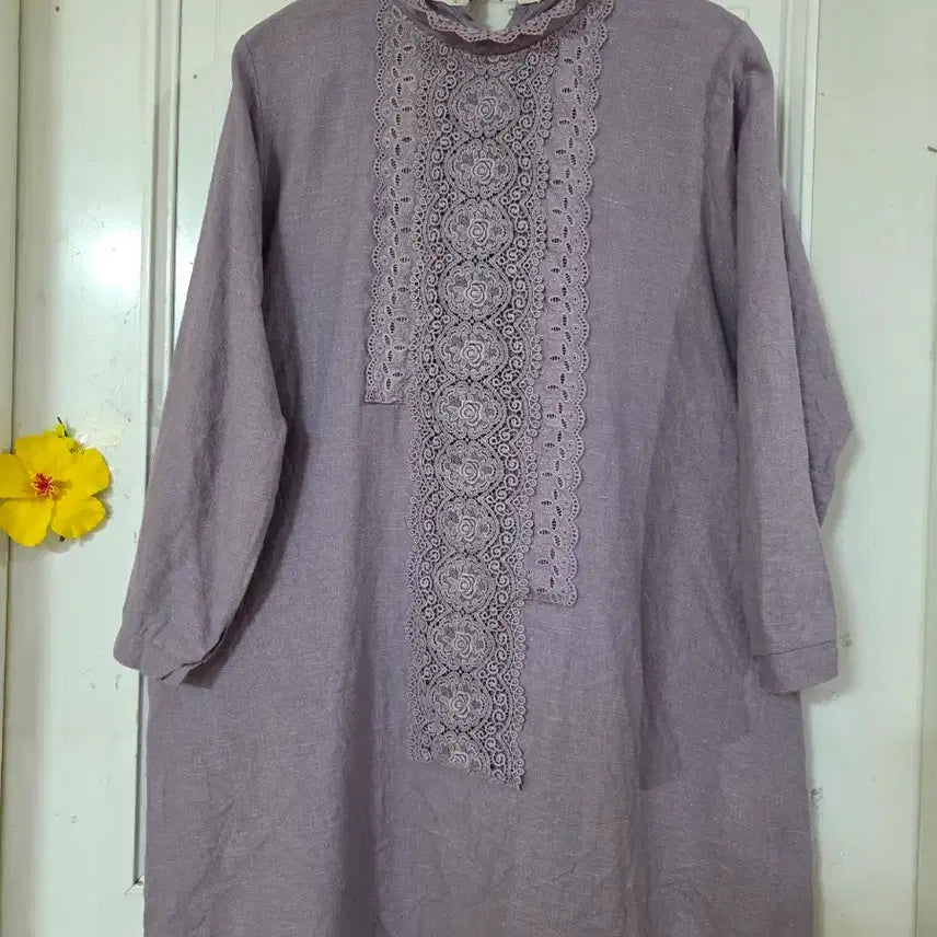 [BUNJANG] Linen Mini Dress / 가을  고급스러운 디자인이쁜  마 린넨. 미니원피스. 깨끗해요