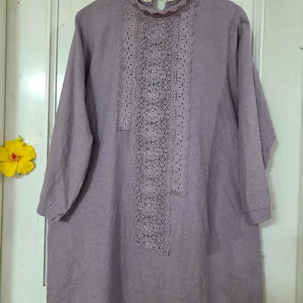 [BUNJANG] Linen Mini Dress / 가을  고급스러운 디자인이쁜  마 린넨. 미니원피스. 깨끗해요