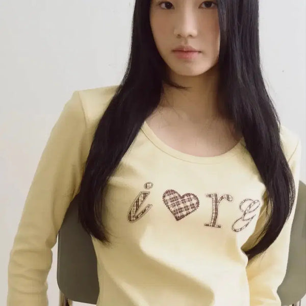 [BUNJANG] Login & Logie Lemon Long Sleeve (New) / 로긴 앤 로지 레몬색 롱슬리브(새상품, 원가6)