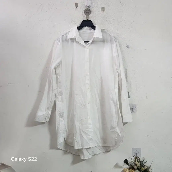 [BUNJANG] White Long-Sleeve Shirt / 흰색 긴팔 셔츠