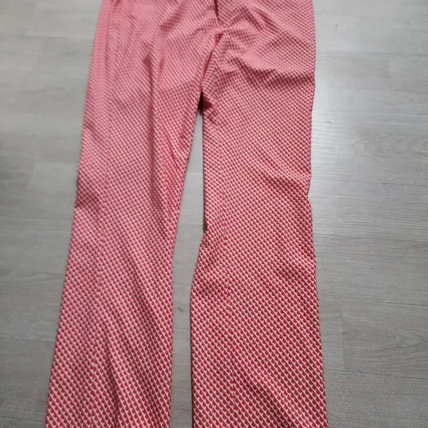 [BUNJANG] Hazzys Women's Golf Pants Red Heart Pattern Size 76 / 헤지스여성골프 76