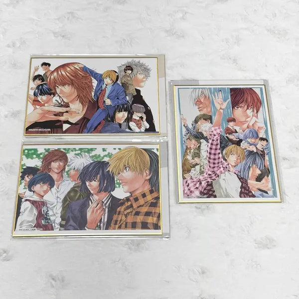 [BUNJANG] Hikaru no Go Original Art Exhibition Color Paper Set - Hikaru, Sai, Akira / (일괄 가격) 히카루의 바둑 원화전 색지 고스트 바둑왕 영하 수영 아키라