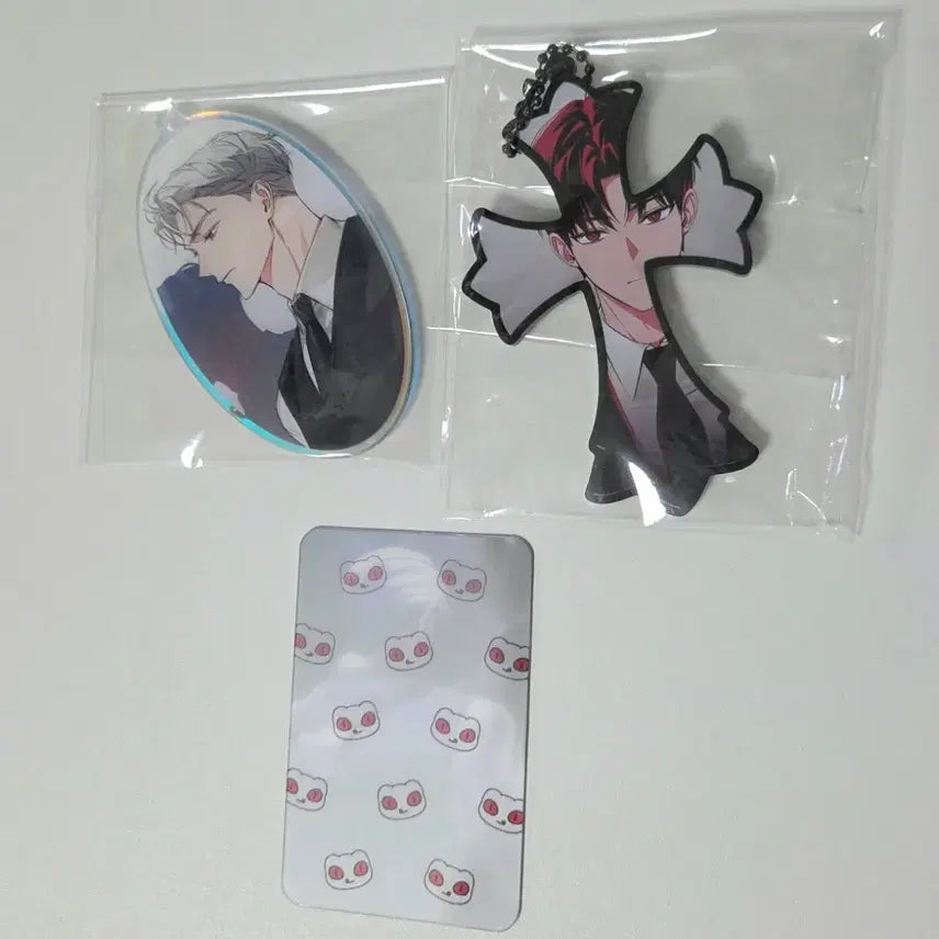 [BUNJANG] Kim Sol-eum Lee Ja-heon Keychain & Official Lenticular Bundle Set / 괴출 괴담출근 김솔음 이자헌 키링 & 이자헌 공식 렌티큘러 일괄