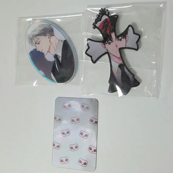 [BUNJANG] Kim Sol-eum Lee Ja-heon Keychain & Official Lenticular Bundle Set / 괴출 괴담출근 김솔음 이자헌 키링 & 이자헌 공식 렌티큘러 일괄