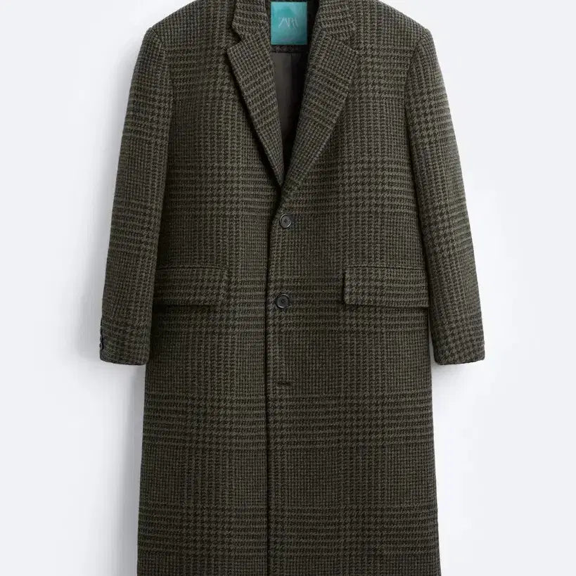 [BUNJANG] Zara Harry Lambert Collaboration Checkered Long Coat (L) / 자라 해리 램버트 콜라보 체크 코트 (L)