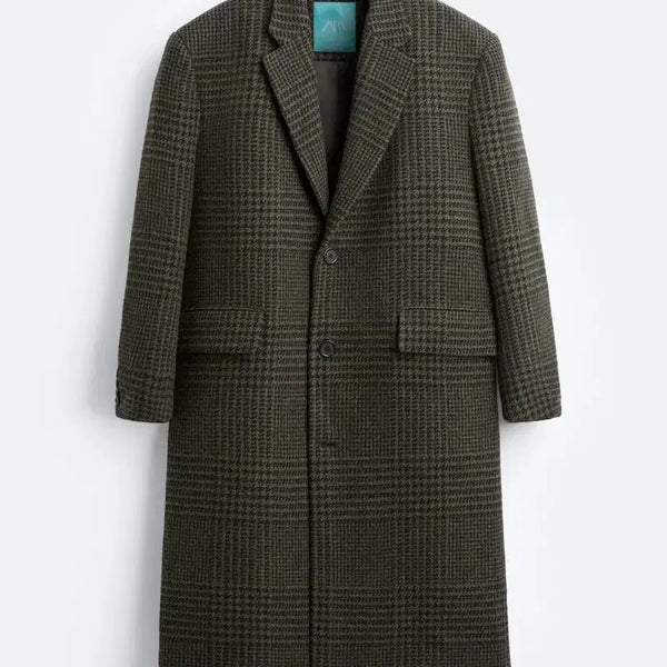 [BUNJANG] Zara Harry Lambert Collaboration Checkered Long Coat (L) / 자라 해리 램버트 콜라보 체크 코트 (L)