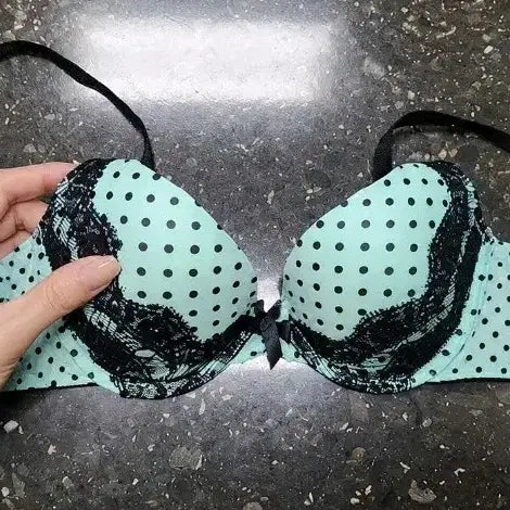 [BUNJANG] Dot Frill Women's Bra - Used / 도트 프릴 여성 브라 속옷-중고