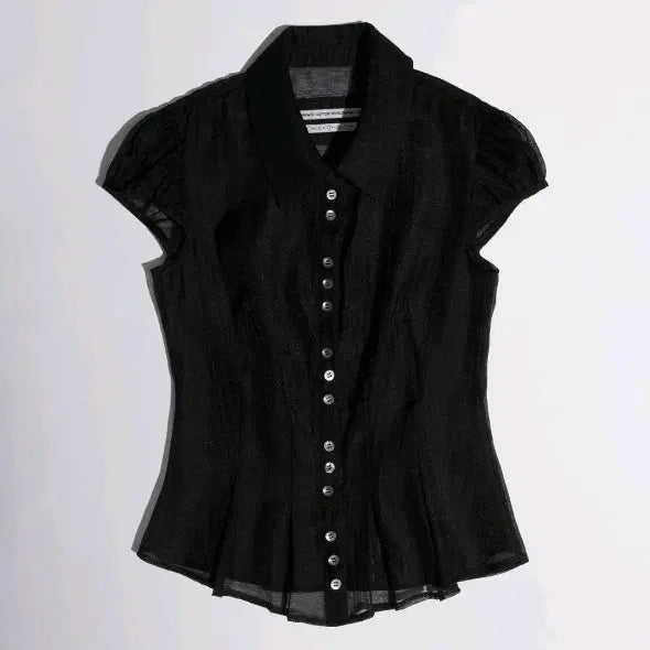 [BUNJANG] Sculptor Sheer Blouse / 스컬프터 시어 블라우스