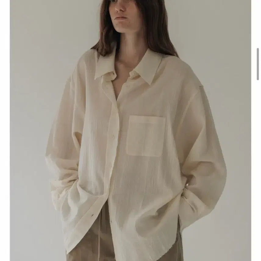 [BUNJANG] Moia Cut-out Shirt / 모이아 컷아웃 셔츠