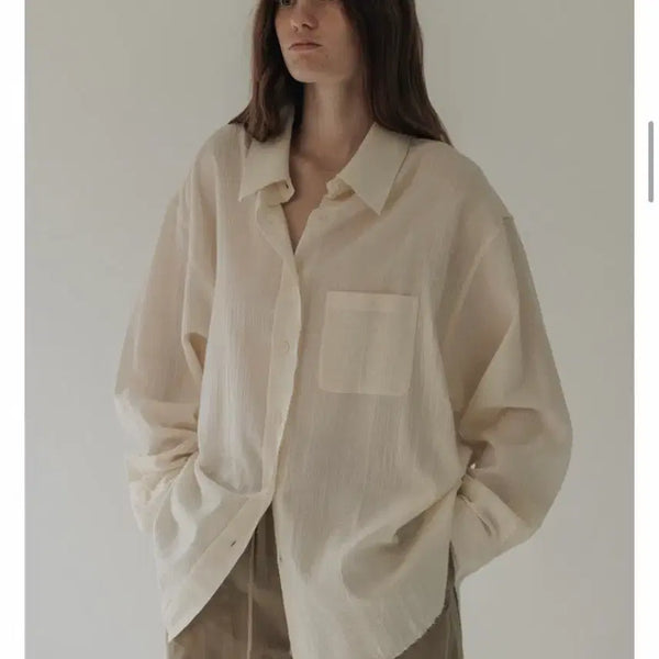 [BUNJANG] Moia Cut-out Shirt / 모이아 컷아웃 셔츠