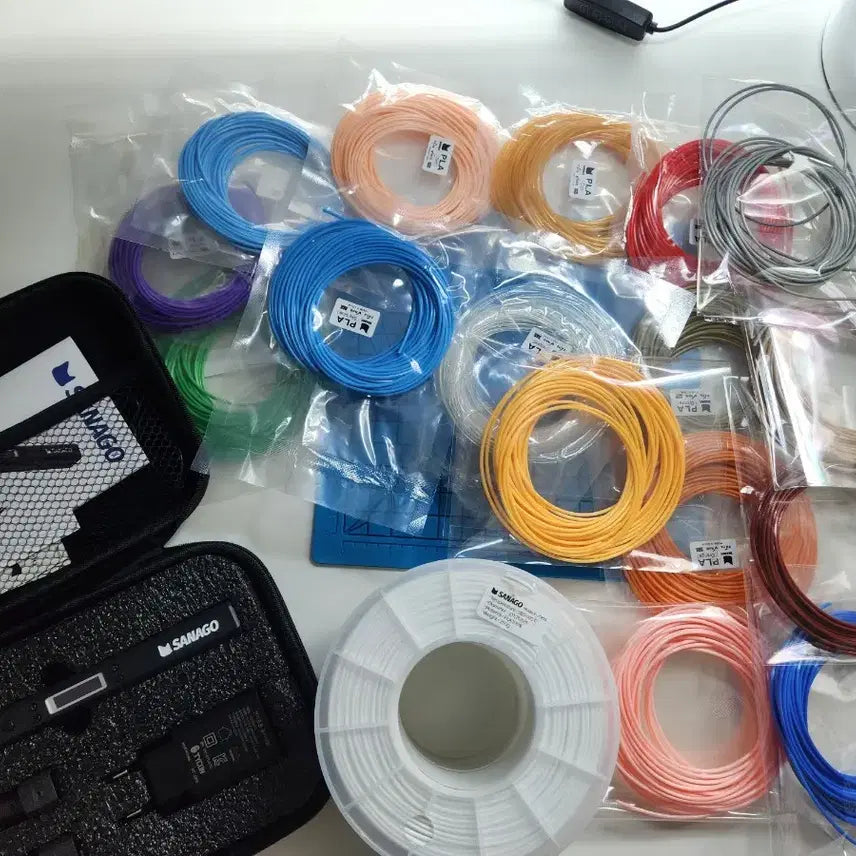 [BUNJANG] Sanago 3D Pen with 17 Filaments / 사나고3D펜 팝니다+필라멘트17색