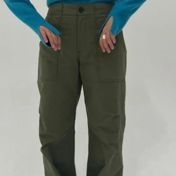 [BUNJANG] Ethos Cotton Pants Khaki / Ethos 에토스 코튼 팬츠 카키