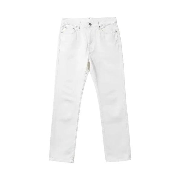 [BUNJANG] Women's Simple White Cotton Pants (Size M) / 여성M/ 심플리 화이트 코튼팬츠 A-104