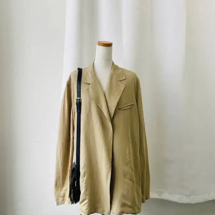 [BUNJANG] System Linen Beige Jacket M / 시스템 린넨 베이지 자켓 M