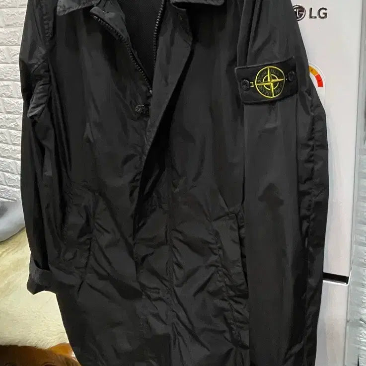 [BUNJANG] Stone Island Black Jacket Size 100 / (1회착용)스톤아일랜드 블랙 자켓 100