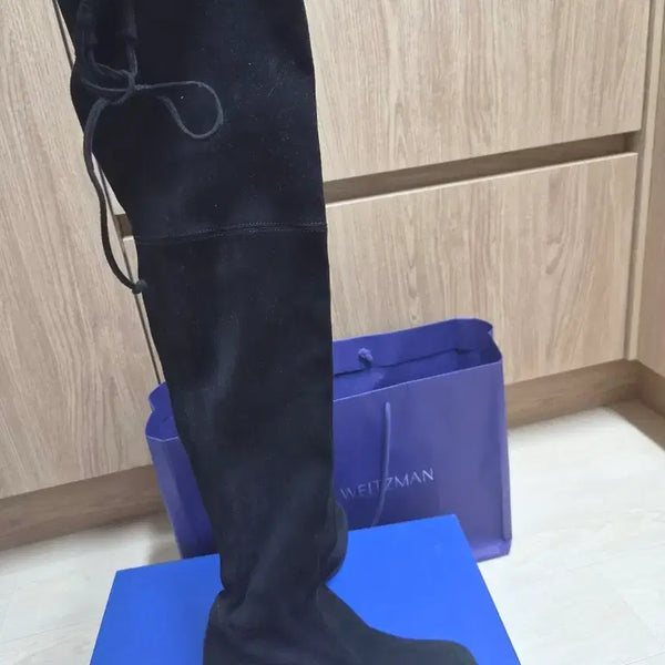 [BUNJANG] Stuart Weitzman Tieland Suede Boots / 스튜어트 와이츠먼 타이랜드 부츠(백화점구입)