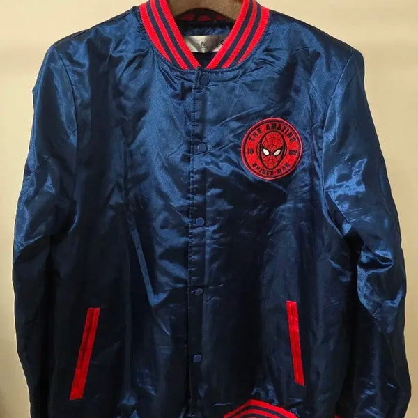 [BUNJANG] Vintage Spider-Man Varsity Jacket / 빈티지 스파이더맨 바시티 자켓