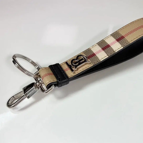 [BUNJANG] Burberry Monogram Motif Check Keyring / 정품 버버리 모노그램 모티프 체크 키링