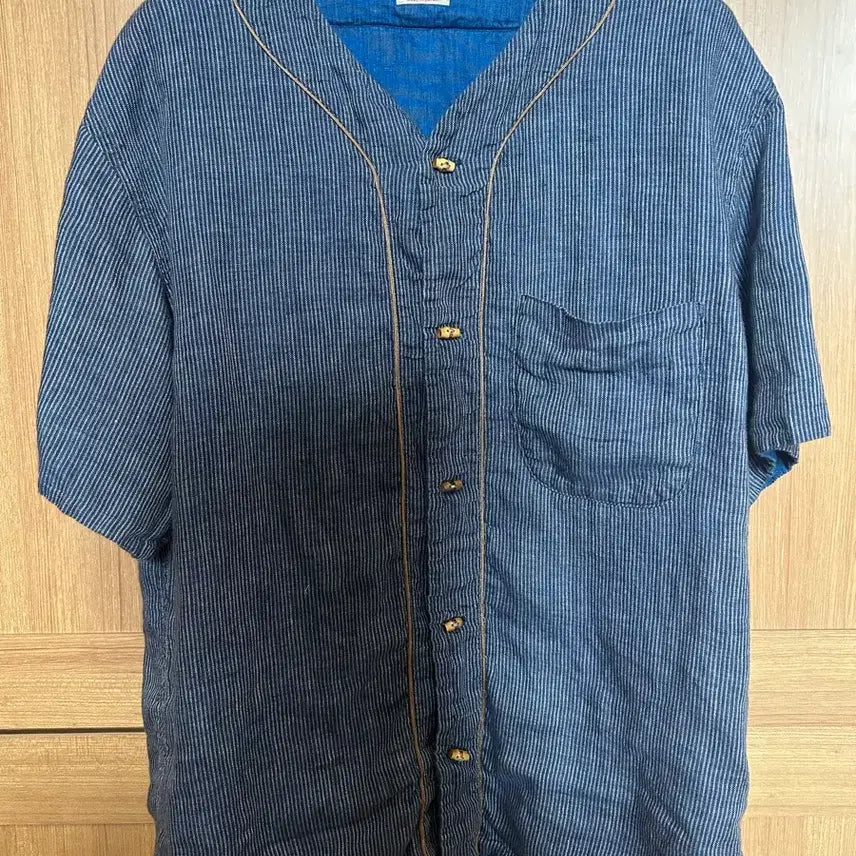 [BUNJANG] Kapital IDG Linen Baseball Shirt / 캐피탈 idg 린넨 베이스볼 셔츠