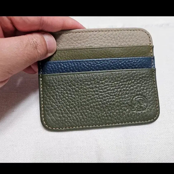 [BUNJANG] Multi-Color Calfskin Card Holder / 멀티 컬러 소가죽 카드 지갑