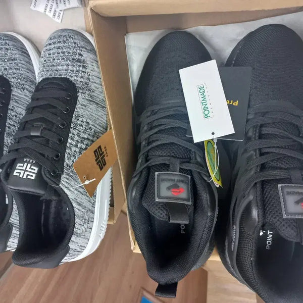 [BUNJANG] Men's Sneakers (Black/Gray) - Size 275 / 275 남성 운동화 두켤레 모두  스니커즈 블랙 / 그레이 새상품