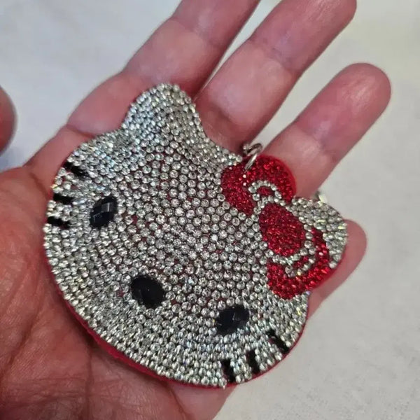 [BUNJANG] Hello Kitty Cubic Charm Keychain Bag Charm / 키티 열쇠고리/가방고리/키링 큐빅 장식