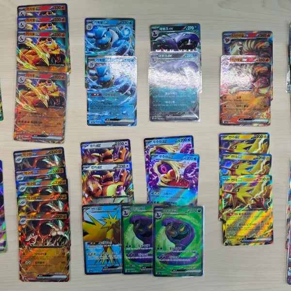 [BUNJANG] Pokemon 151 RR EX Full Set (12 Types) / 포켓몬 151 RR ex 12종 전종 풀세트 [도감작업]