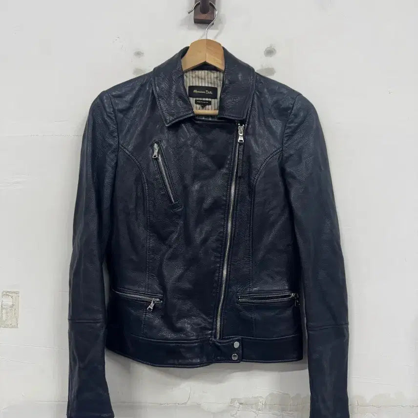 [BUNJANG] Massimo Dutti Lambskin Leather Rider Jacket / (S)마시모두띠 양가죽 라이더자켓