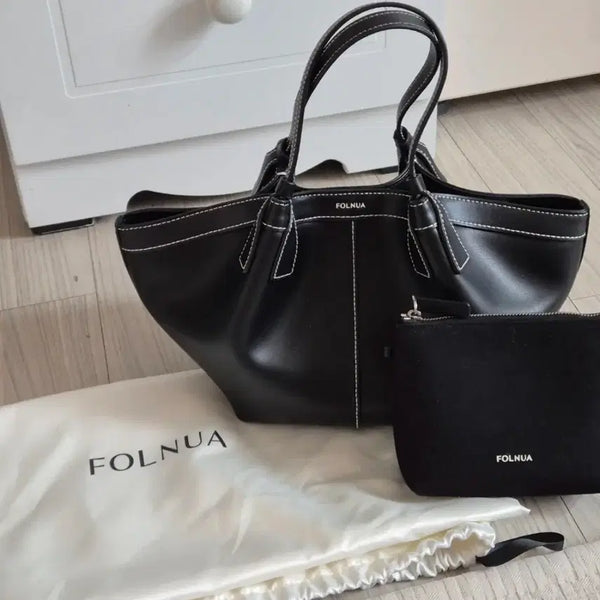 [BUNJANG] Polnuea Mini Shell Bag Black Tote Bag / FOLNUA 폴뉴아 미니쉘백 블랙 토트백 (정가 27만원)