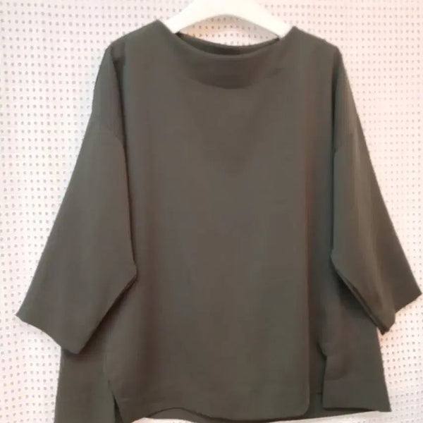 [BUNJANG] Khaki Blouse (Free Size) / 카키 블라우스 free