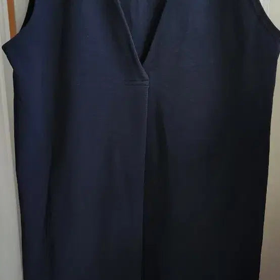 [BUNJANG] Navy V-Neck Long Vest / 롱 베스트