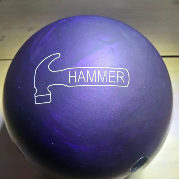 [BUNJANG] Hammer Purple Urethane Bowling Ball - 15 lbs / [중고볼]햄머퍼플우레탄 초록핀15p