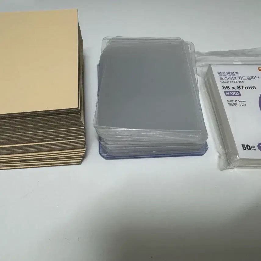 [BUNJANG] Photocard Toploader, Hardboard Paper, Card Sleeve Bundle / 포카 포장용 하드보드지 탑로더 카드슬리브