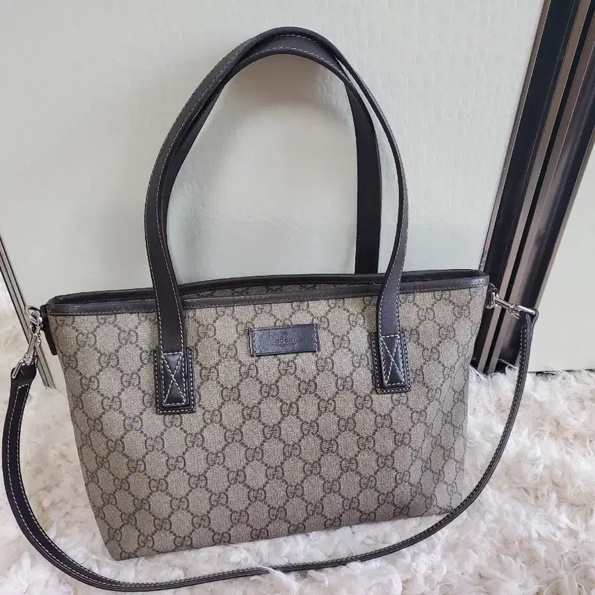 [BUNJANG] Gucci Signature Tote/Shoulder Bag / 구찌 가방 시그니처 토트&숄더백
