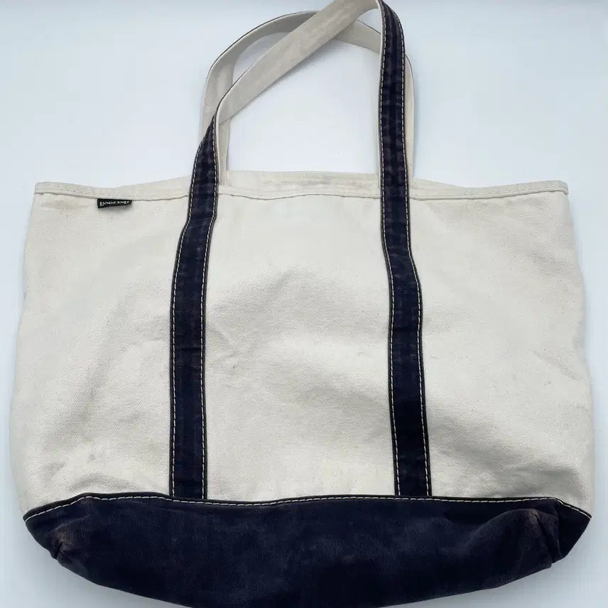 [BUNJANG] Land's End Vintage Canvas Tote Bag - Navy / LAND'S END 빈티지 캔버스 토트백 / 네이비