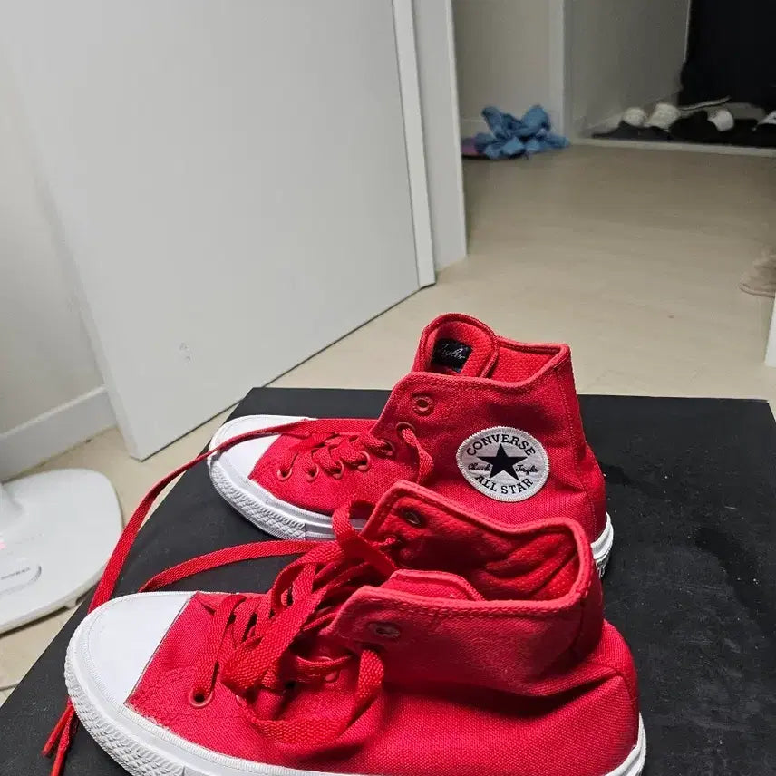 [BUNJANG] Converse Chuck Taylor All Star High Top Red Size 240 / 컨버스 척테일러 하이 레드 240mm 새상품수준