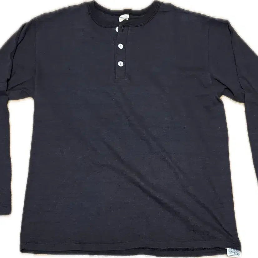 [BUNJANG] WAREHOUSE Henley Neck Long Sleeve Shirt / WAREHOUSE 헨리 넥 긴팔 셔츠