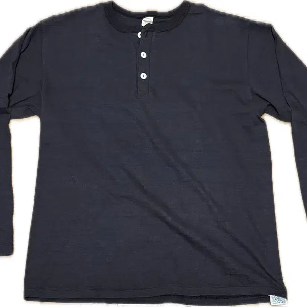 [BUNJANG] WAREHOUSE Henley Neck Long Sleeve Shirt / WAREHOUSE 헨리 넥 긴팔 셔츠