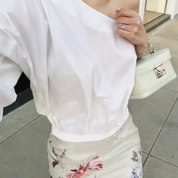 [BUNJANG] The Laurant Cannes Blouse White / 더로랑 깐느 블라우스 화이트(새상품)