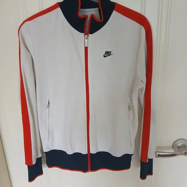 [BUNJANG] Nike Track Jacket White/Red/Navy Size 95 / 나이키 트랙 자켓 화이트/레드/네이비 95